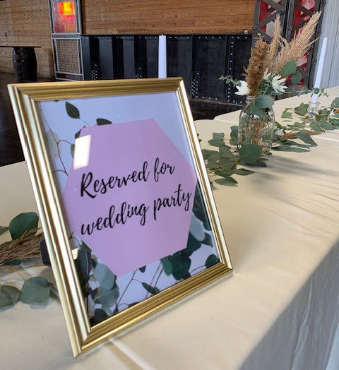 Reserved For The Bridal Party