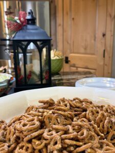 bowl of pretzels 